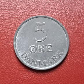 Denmark 5 Ore 1964 Zinc 27 mm