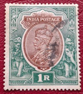 India (British) George V - 1 Rp Definitive, Used