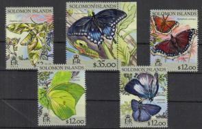 Solomon Islands - 2016 Insects - Butterflies, 5v MNH Complete Set