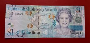 Cayman Islands 1 Dollar VF/XF Condition