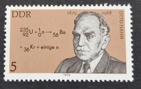 DDR 1979 Noble Prize Winner Otto Hahn, MNH