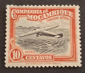 Mozambique Company 10 Cvos Air Mail, MH