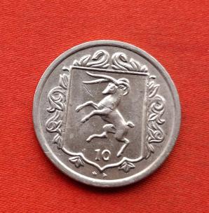 Isle of Man 10 Pence 1984