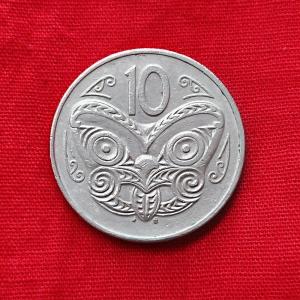 New Zealand 10 Cents 1987 - Copper-Nickel Coin - Dia 23.62 mm