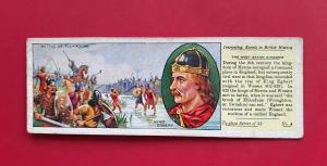 Advertisement Info Cards : British History - Battle of Ellandune - King Egbert - 1930s Typoo Tea Card