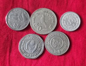 Bangladesh 5 Different Coins - Lot 2