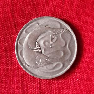 Singapore 20 Cents 1968 - Copper-Nickel Coin - Dia 23.6 mm