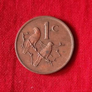 South Africa 1 Cent 1980 - Bronze Coin - Dia 19.05 mm