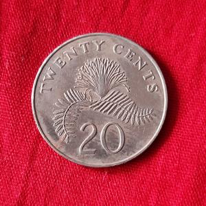 Singapore 20 Cents 1986 - Copper-Nickel Coin - Dia 21.36 mm