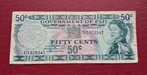 Fiji 50 Cents 1971 VF Condition