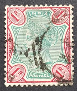 India (British) Qv -1 Rupee, Used