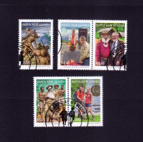 Papua New Guinea 2010 WW2 - Kodoka Trail Complete Set of 5v Stamps, Used