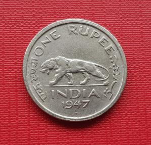 India 1 Rupee -George Vl 1947