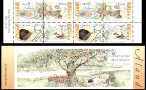 Aland 2002 Traditional Food, Fish, Bread Etc, Complete Booklet MNH