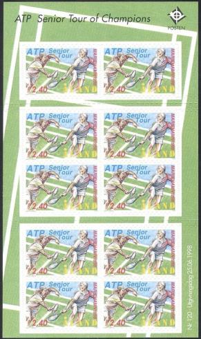 Aland 1998 Atp Tennis Tournament/Sports/Games/Players 10v S/A Bklt, MNH