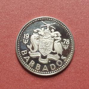 Proof Coin: Barbados 25 Cents 1978