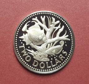 Proof Coin: Barbados 2 Dollars 1978