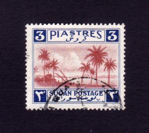 Sudan 1941 3pt Tuti Island Stamps, Used