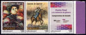 Uruguay 2016 Women's Rights 3v Stamps MNH