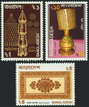 Bangladesh - 1987 Export Products of Bangladesh, 3v MNH