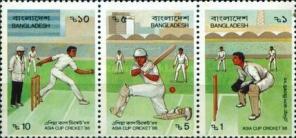 Bangladesh - 1988 Asia Cup Cricket, 3v MNH Complete