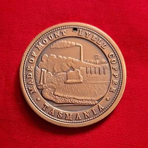 Medal 1897 Queen Victoria 60th Year of Reign - Made of Mount Lyell Copper Tasmania