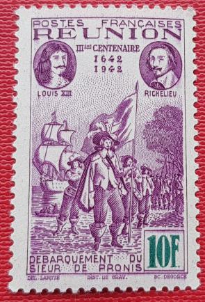 Reunion 1943 on The 300 Years of Landing, 10f, MNH