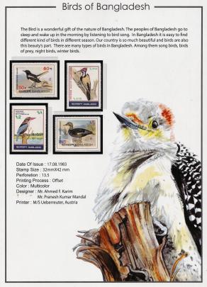 Bangladesh - 1983 | Birds of Bangladesh, 4v Stamp MNH