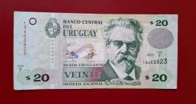 Uruguay 20 Pesos 2011 VF Condition
