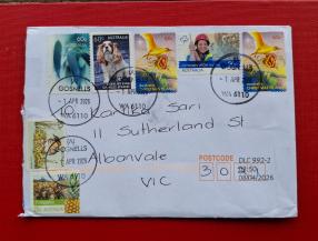 Australia Postal Cover Either Thrmatic Etamps