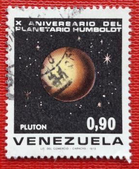 Venezuela 1973 Issue on Planet Pluto, Used