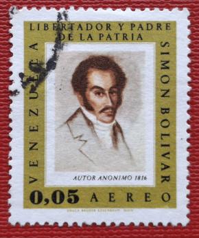Venezuela on Simon Bolivera 0.05 A, Used
