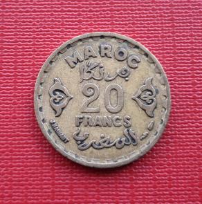 Morocco 20 Francs 1371 H