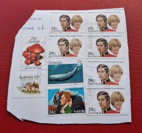 on Paper Stamp Lot Australia: 1