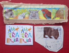 on Paper Stamp Lot Australia: Animal Theme