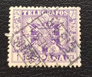 Revenue: Spain Telegraph 1 Ct, Used