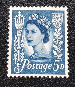 U K Q E 2, 5 Penny, MNH