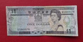 Fiji 1 Dollar 1987 Fine Condition