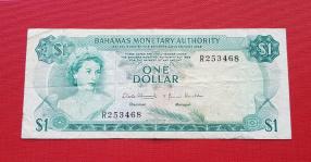 Bahamas 1 Dollar 1968 VF Condition