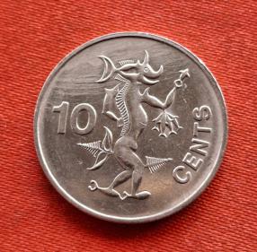 Solomon Islands 10 Cents - Q E, 1988