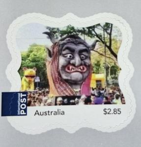 অস্ট্রেলিয়া Mystamp ২০২৪ Bengali Festival Rally, Odd Shape Adhesive Mint ডাকটিকেট