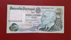 Portugual 20 Escudos 1978 VF Condition