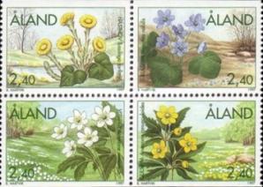 Aland - 1997 Flowers, 4v MNH Complete Set