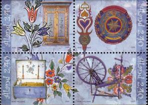 Aland - ১৯৯৯ আসবাবপত্র Decoration, ৪v MNH সম্পূর্ণ Set