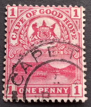 Cape of Good Hope 1900 Definitive, Cape Town 1 Penny, Used