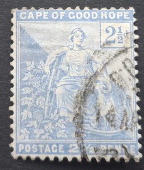 Cape of Good Hope 1896 Allegory of Hope 2.5 1 Penny, Used