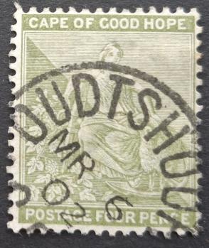 Cape of Good Hope 1897 Definitive, 4 Pence, Used