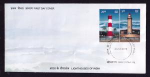 Lighthouses of India FDC 2012
