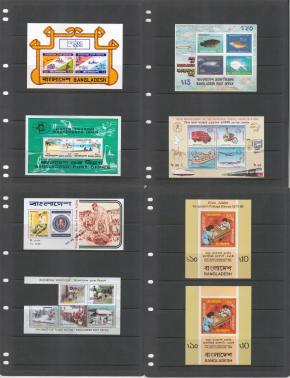Bangladesh 8 Different MNH Souvenir Sheets Lot