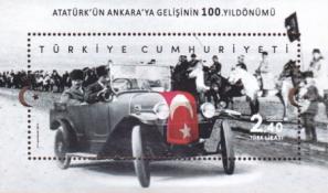 Turkey - 2019 The 100th Anniversary of Atatürk's Arrival in Ankara, MNH Souvenir Sheet